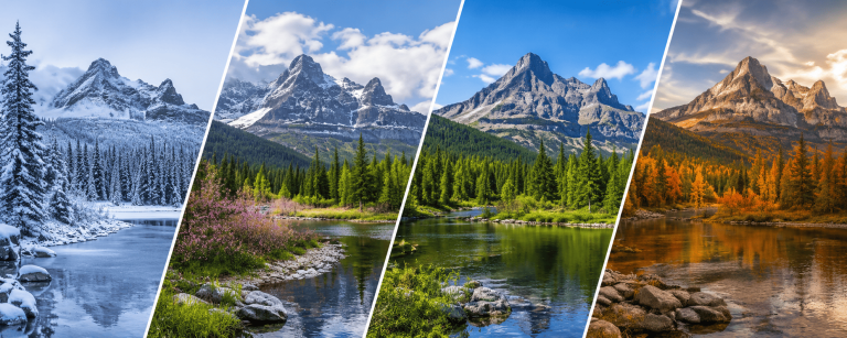 Les différentes saisons au Canada