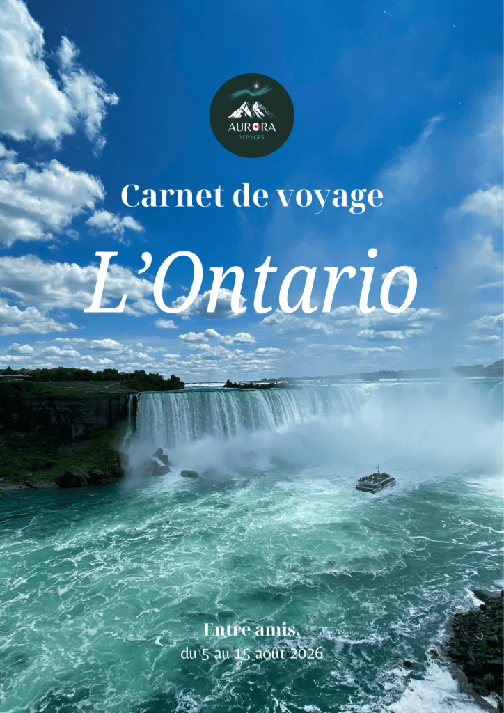 Illustration Carnet de Voyage Chutes du Niagara Ontario Canada