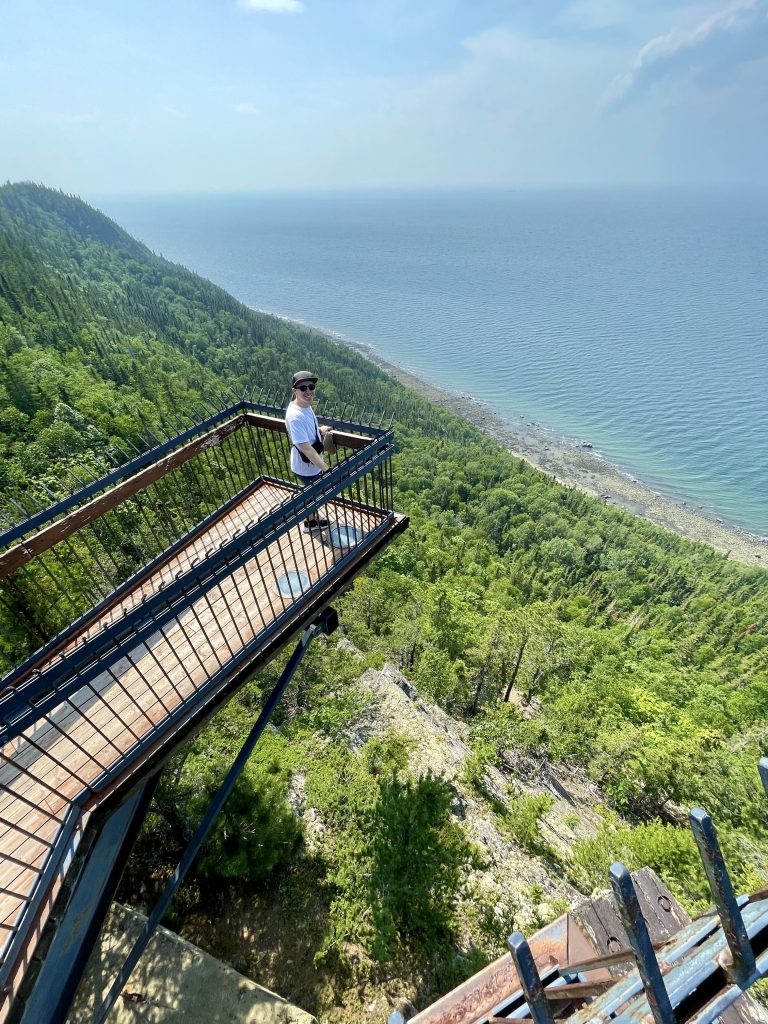 Belvédère Beaulieu avec vue sur le Saint-Laurent, Québec, Canada