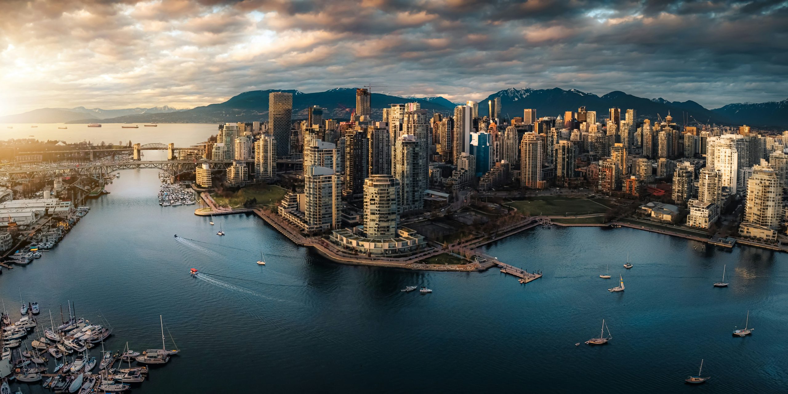 Vue sur la ville de Vancouver, Colombie Britannique, Canada
