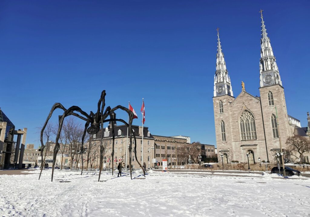Centre ville d'Ottawa en hiver, Ontario